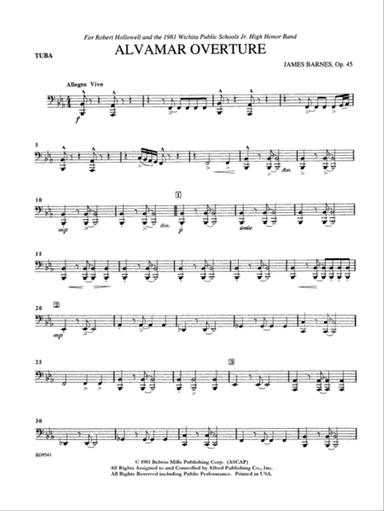 Alvamar Overture: Tuba