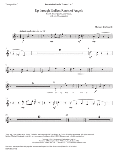Up Through Endless Ranks of Angels (Instrumental Parts)