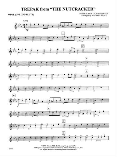Trepak from The Nutcracker: Oboe