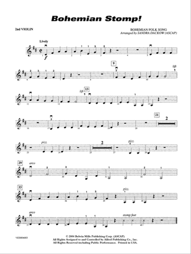 Bohemian Stomp!: 2nd Violin