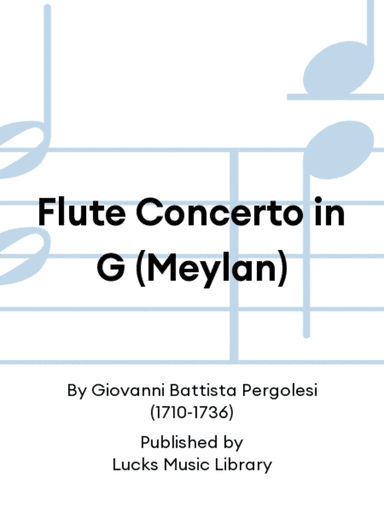 Flute Concerto in G (Meylan)