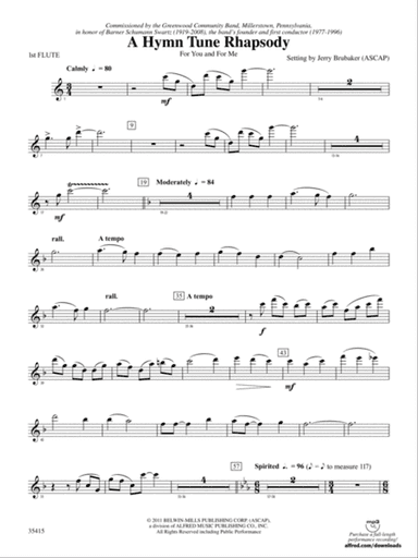 A Hymn Tune Rhapsody: Flute