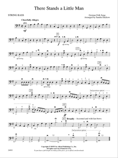 There Stands a Little Man: String Bass