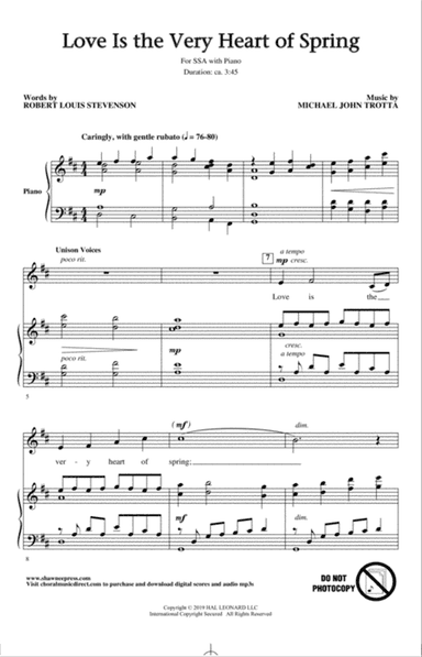 Love Is The Very Heart Of Spring