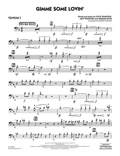 Gimme Some Lovin' - Trombone 2