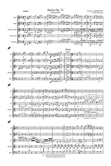 Beethoven: Wind Sextet Op.71 - wind quintet