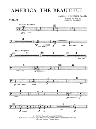 America the Beautiful: Timpani