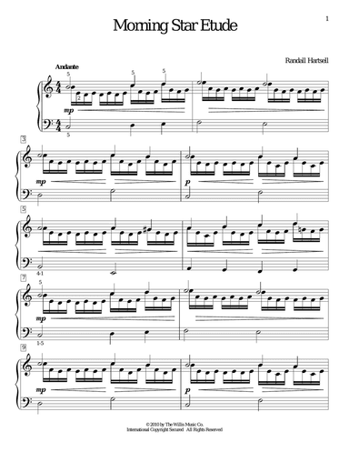 Morning Star Etude