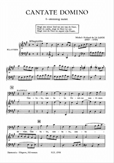 Cantate Domino