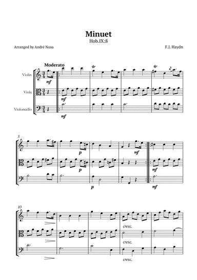 Minuet Hob IX:8