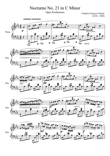 Nocturne No. 21 in C Minor