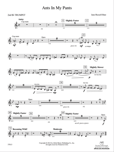 Ants in My Pants: 2nd B-flat Trumpet