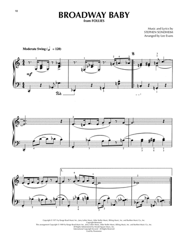 Broadway Baby (from Follies) (arr. Lee Evans)