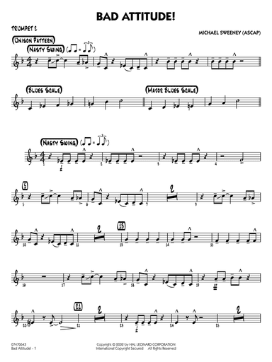 Bad Attitude - Trumpet 2
