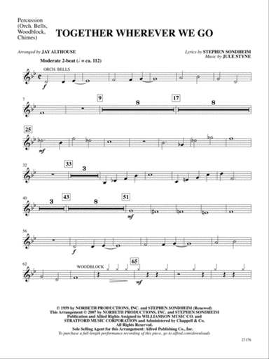 Together Wherever We Go (from Gypsy): 1st Percussion