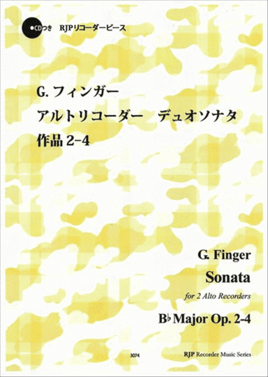 Sonata for 2 Alto Recorders B-flat Major, Op. 2-4