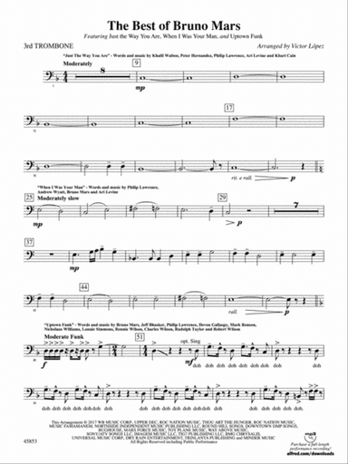 The Best of Bruno Mars: 3rd Trombone