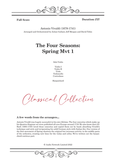 Four Seasons Spring Mvt 1