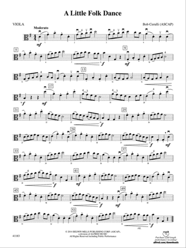 A Little Folk Dance: Viola