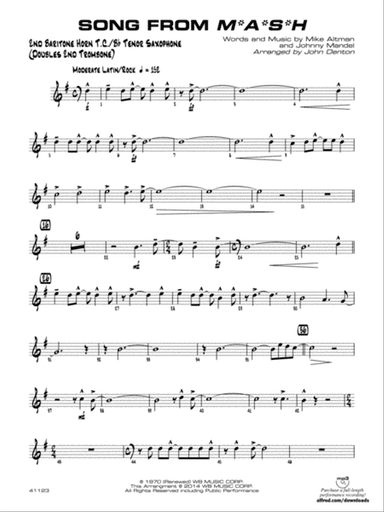 Song from M*A*S*H: 2nd Baritone T.C.