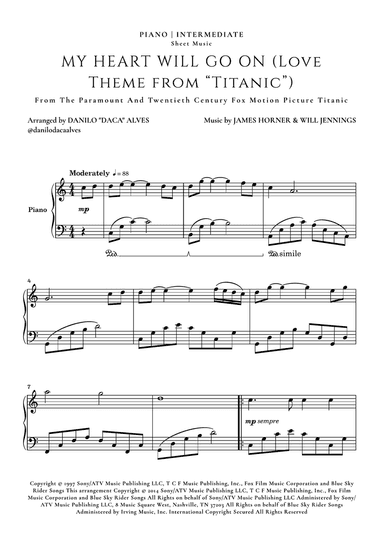 My Heart Will Go On (love Theme From 'titanic')