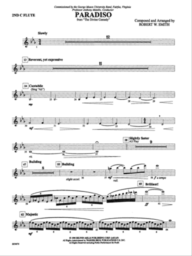 Paradiso: 2nd Flute