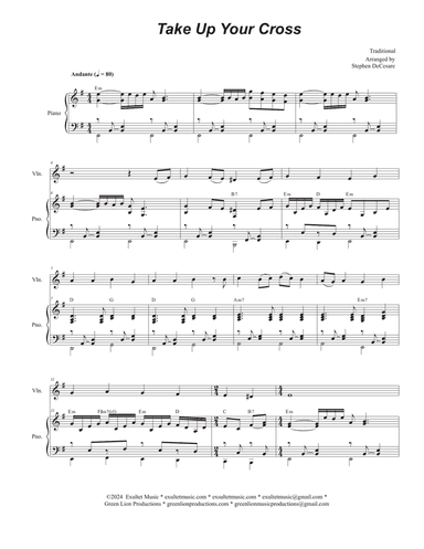 Take Up Your Cross (Violin solo and Piano)