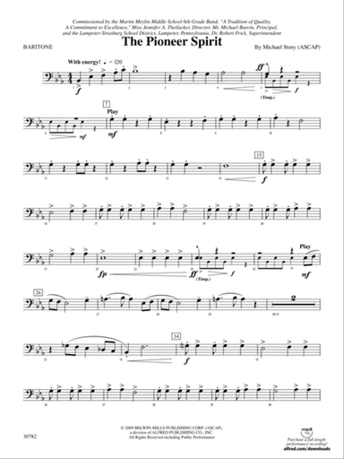 The Pioneer Spirit: Baritone B.C.
