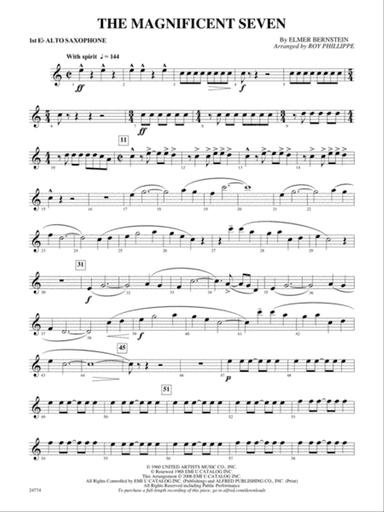 The Magnificent Seven: E-flat Alto Saxophone