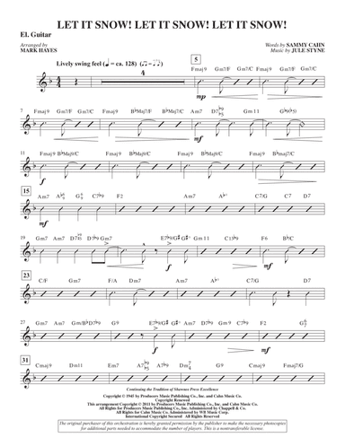 Let It Snow! Let It Snow! Let It Snow! (arr. Mark Hayes) - Electric Guitar