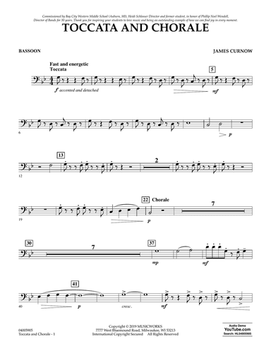 Toccata and Chorale - Bassoon