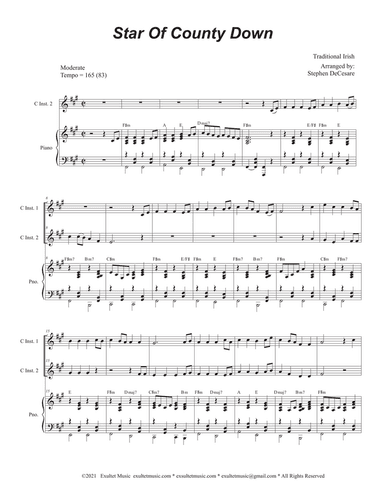 Star Of County Down (Duet for C-Instruments)