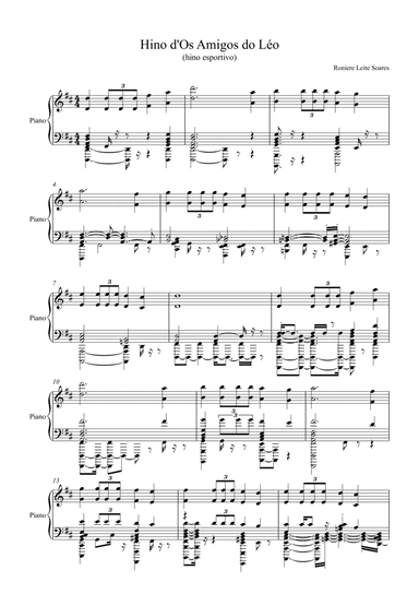 Hino dOs Amigos do Léo (piano)