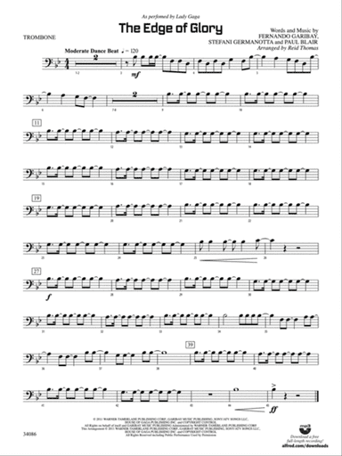 The Edge of Glory: 1st Trombone