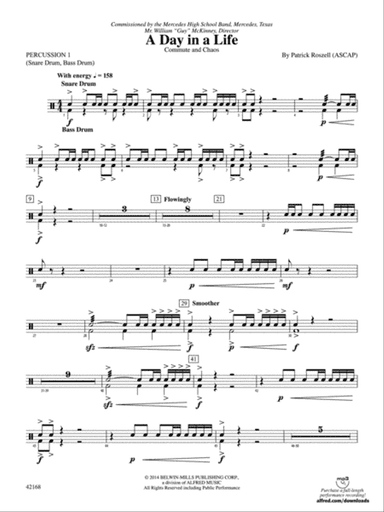 A Day in a Life: 1st Percussion