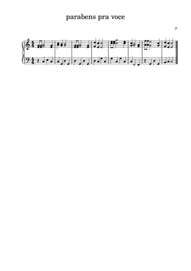 parabéns pra você