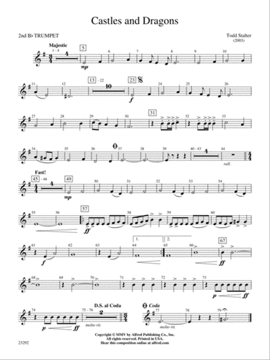 Castles and Dragons: 2nd B-flat Trumpet