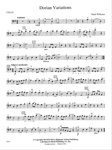 Dorian Variations: Cello