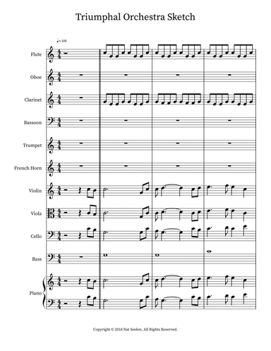 Triumphal Orchestra Sketch