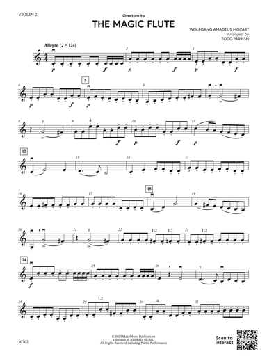 Overture to The Magic Flute: 2nd Violin