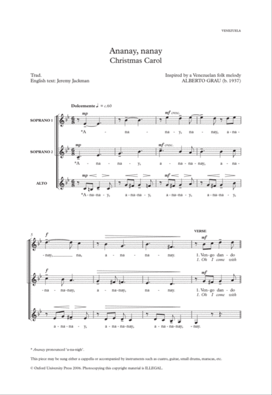 Ananay, nanay (Christmas Carol)