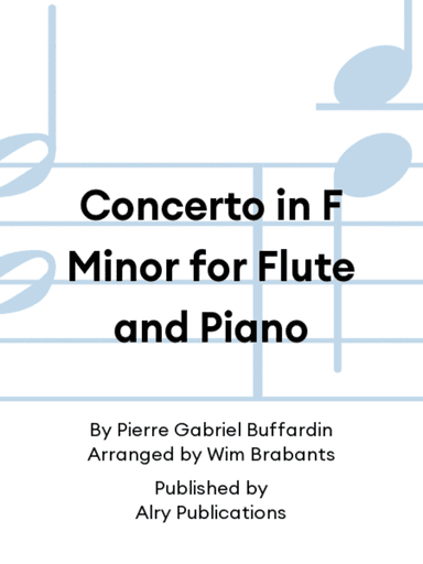 Concerto in F Minor for Flute and Piano