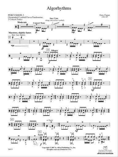 Algorhythms: 2nd Percussion