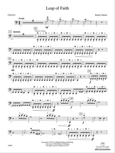 Leap of Faith: Cello