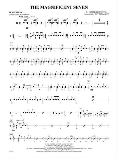 The Magnificent Seven: 1st Percussion