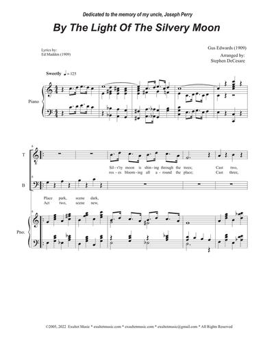 By The Light Of The Silvery Moon (2-part choir - (TB)