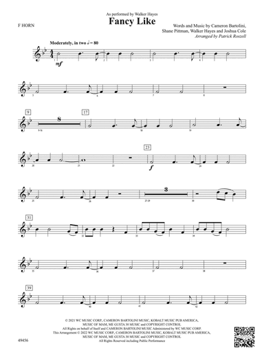 Fancy Like: 1st F Horn
