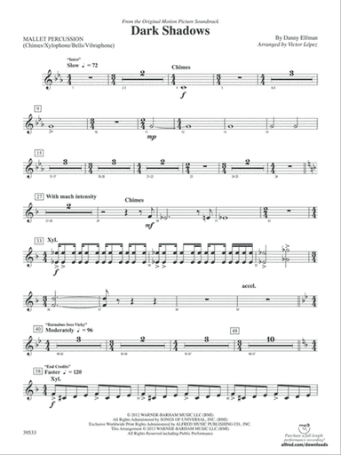 Dark Shadows (from the Original Motion Picture Soundtrack): Mallets
