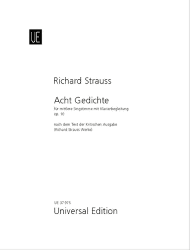 Eight Gedichte - Med. Voice