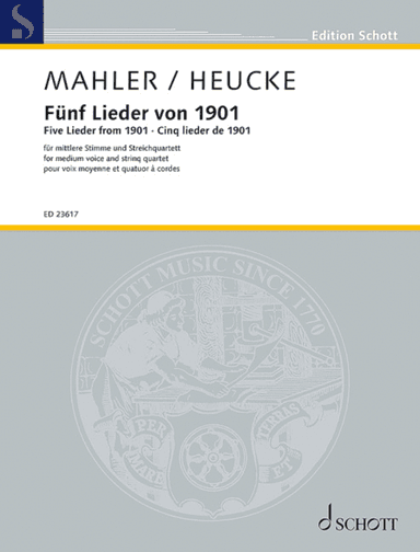 Five Lieder from 1901